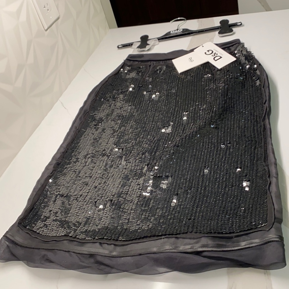 Dolce and gabbana sequined formal skirt